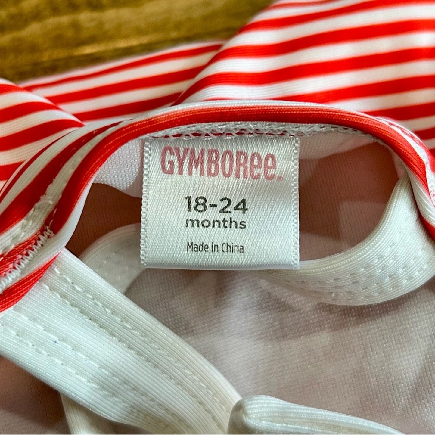 Gymboree Toddler Girls Gazebo Party Sailor One Piece Swimsuit Red 18-24 M EUC