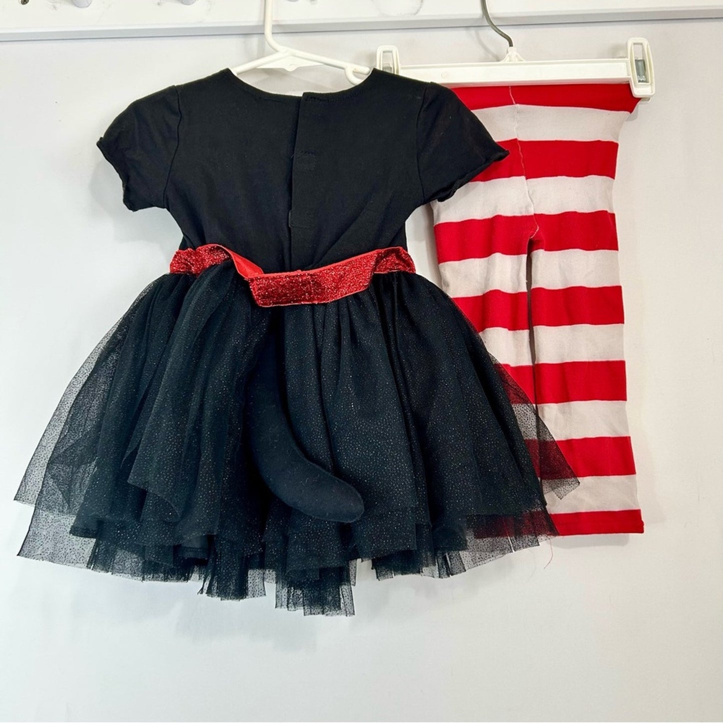 Dr. Seuss Toddler Girl Cat in the Hat Costume Outfit Red Black Size 2-4T EUC