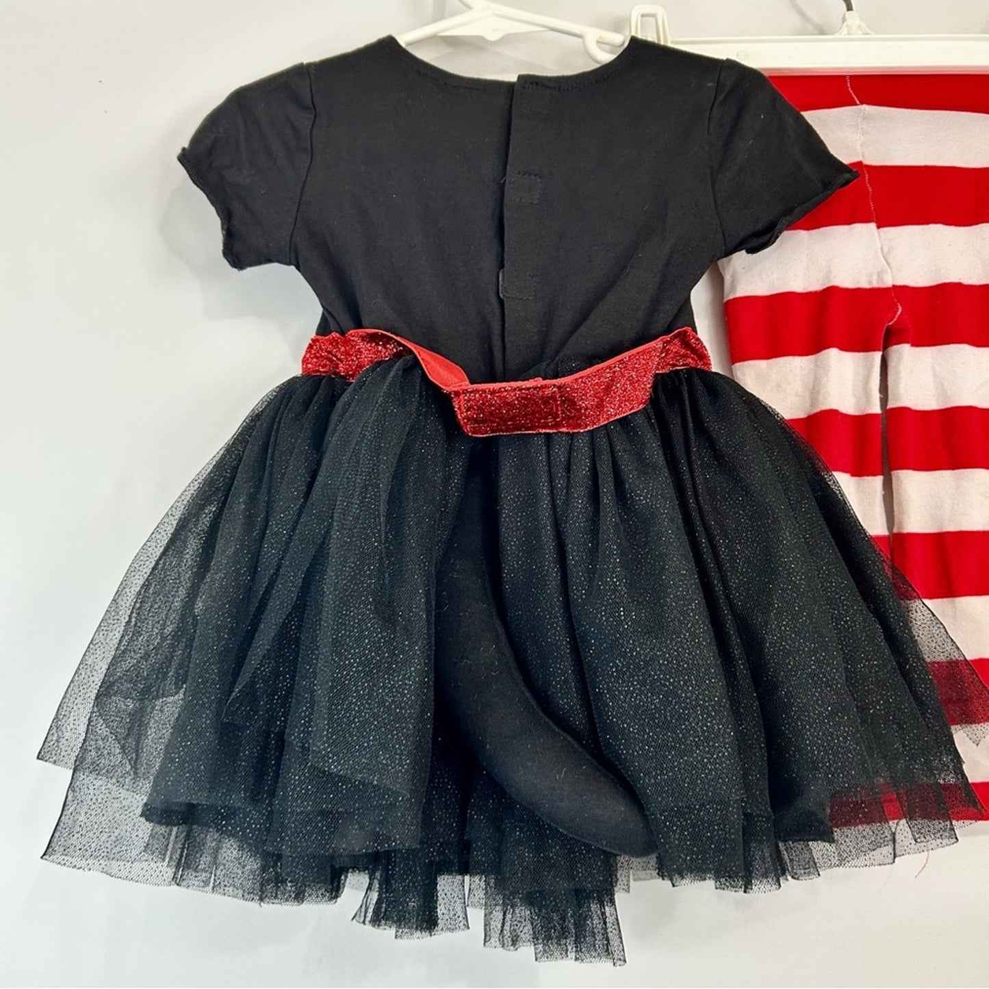 Dr. Seuss Toddler Girl Cat in the Hat Costume Outfit Red Black Size 2-4T EUC