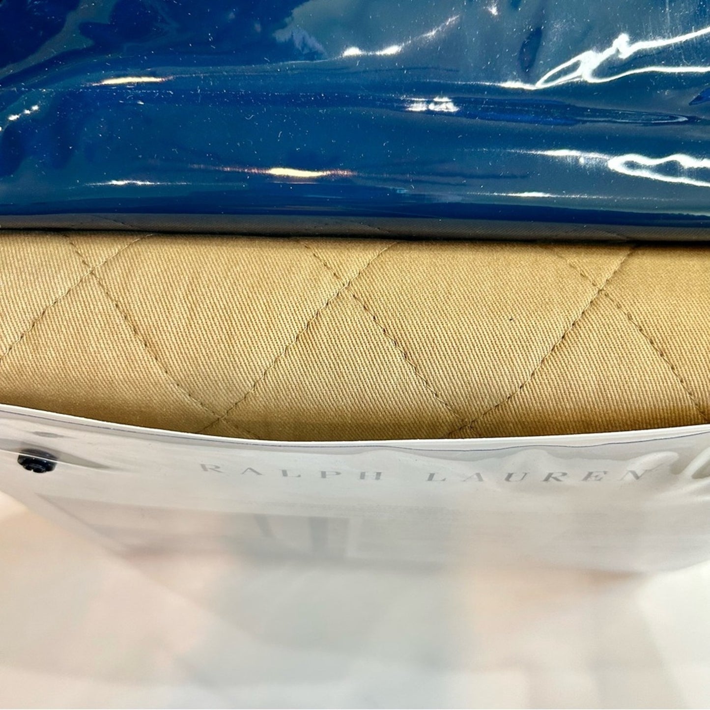 Ralph Lauren Home Cromwell Quilted Modern Equestrian European Sham Camel NEW