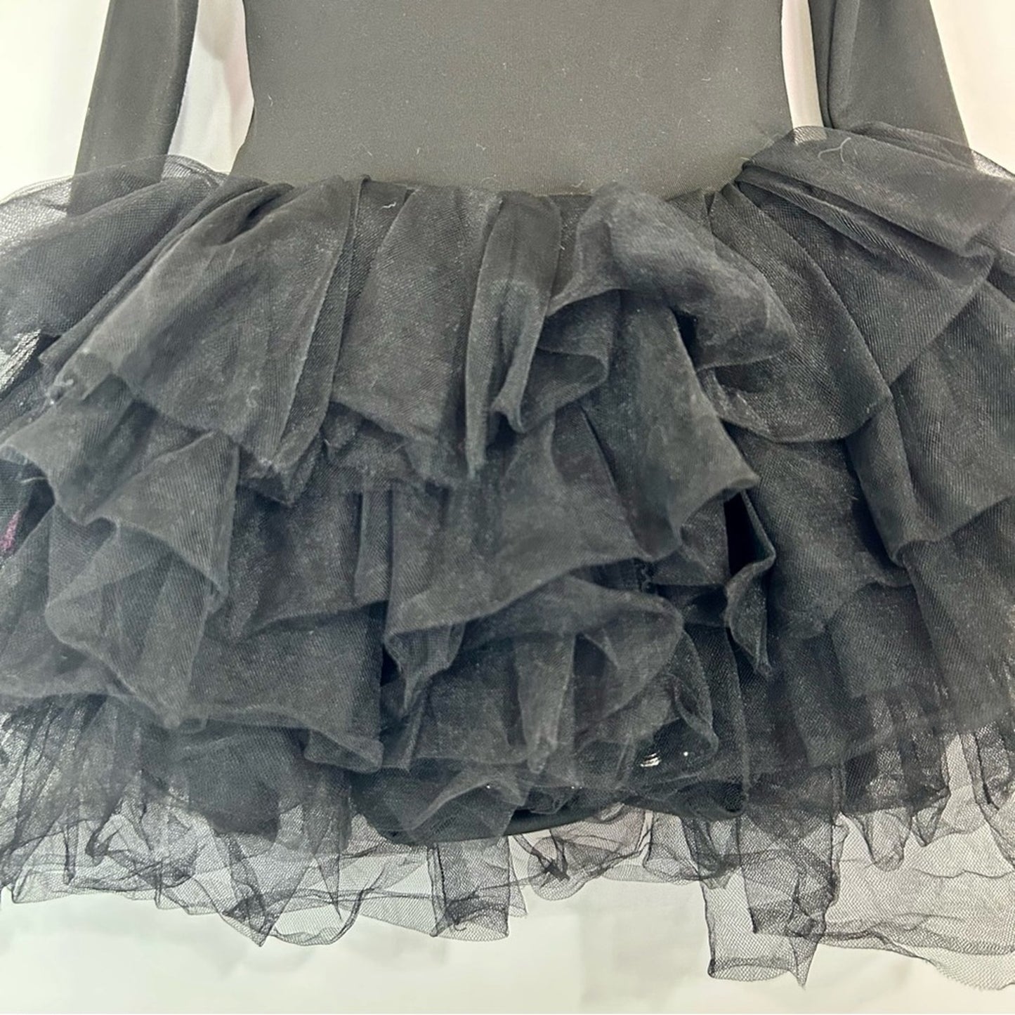 I Love Plum Toddler Girls Long Sleeve BFF Tutu Dress Black Size 2 Y EUC Girly