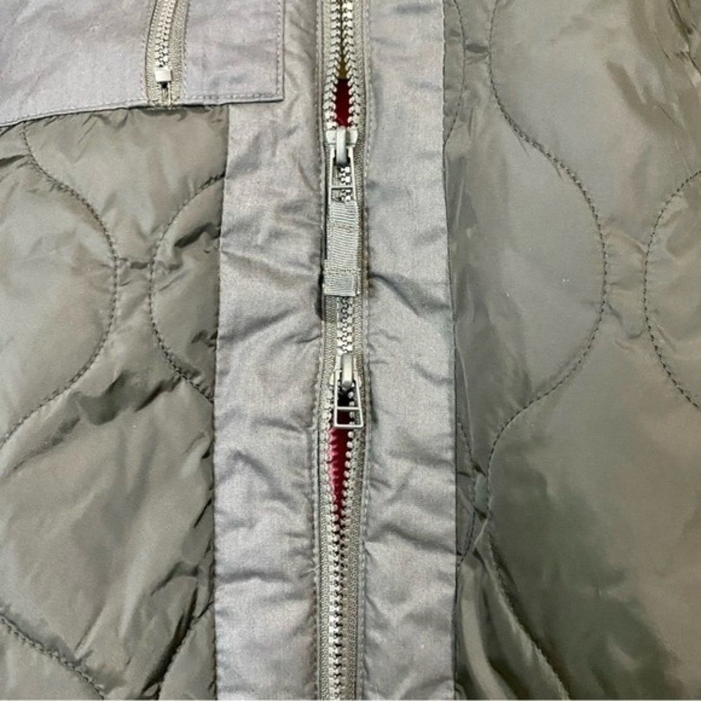 Universal Thread Women’s Faux Sherpa Double Zip Jacket Black Pink Interior NWT