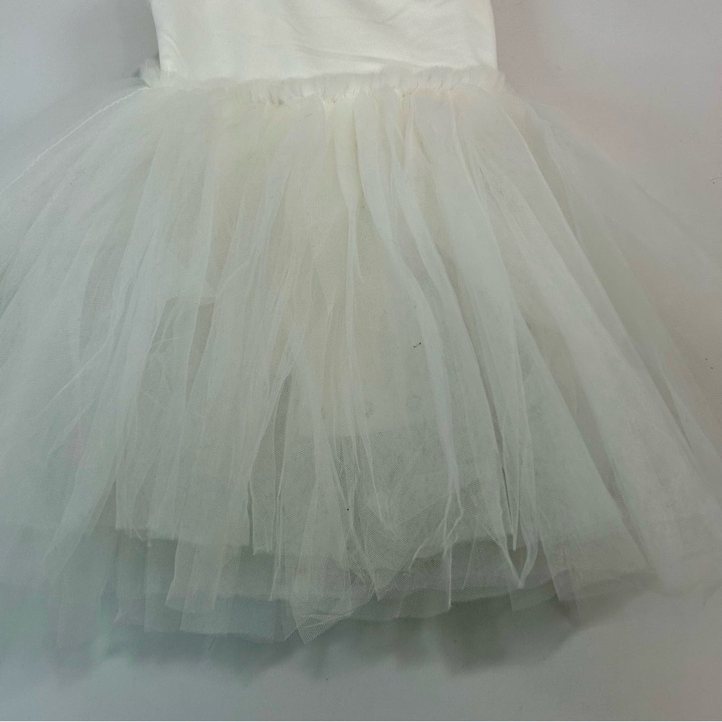 Only Little Once Toddler Girl Sleeveless Tutu Dress White Size 2/3 EUC Cute