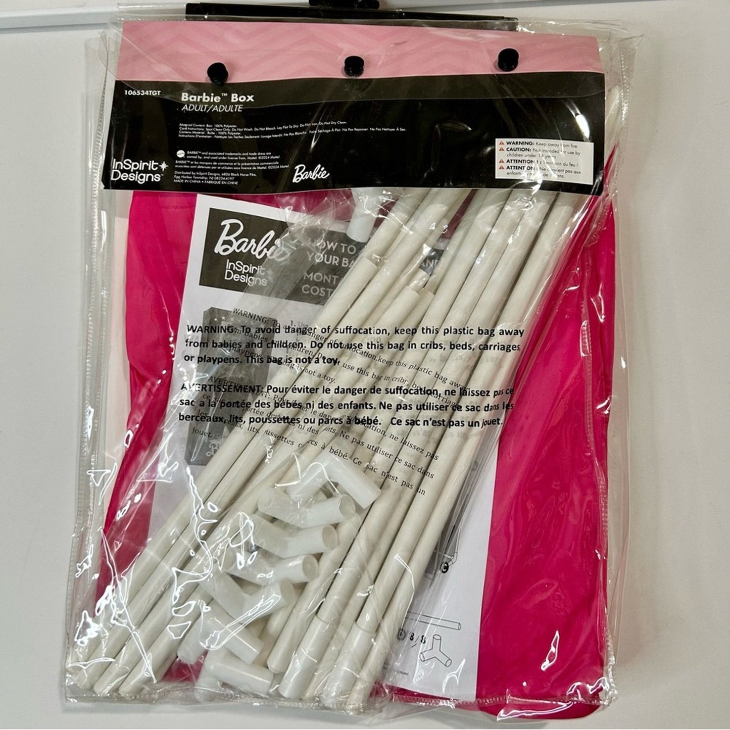 InSpirit Designs Women’s Barbie Box Costume Pink NWT Girly Cute Halloween