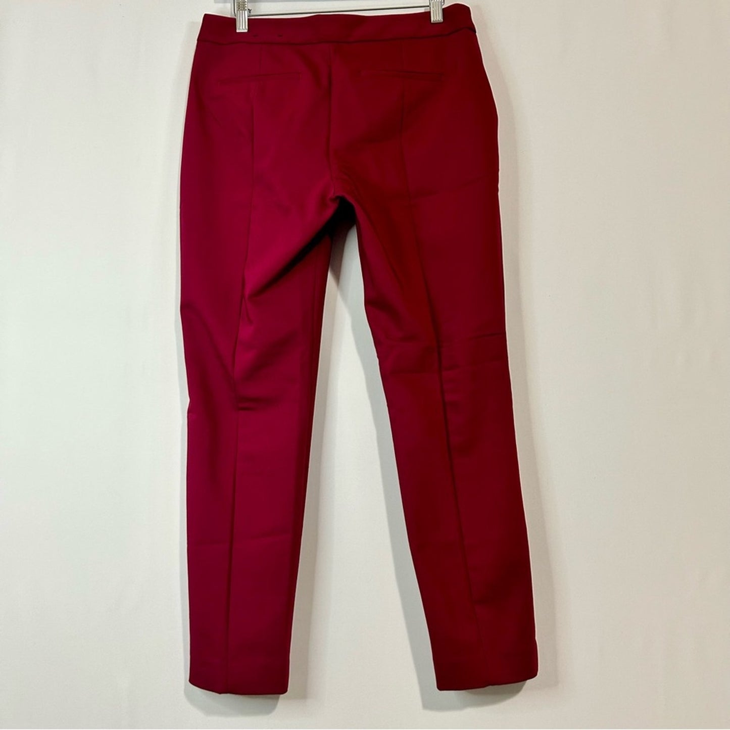 Express Women’s Columnist Straight Pants Maroon Size 8 EUC Workwear Trendy Cute