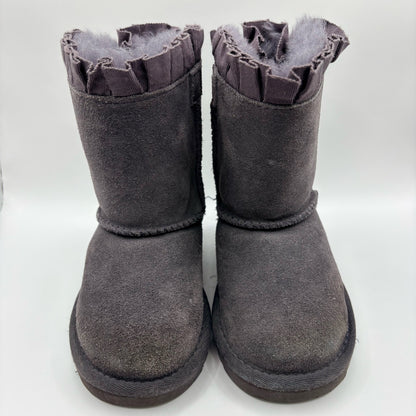 UGG Australia Toddler Girls Bailey Bow II Ruffles Boot Nightfall Size 6 EUC