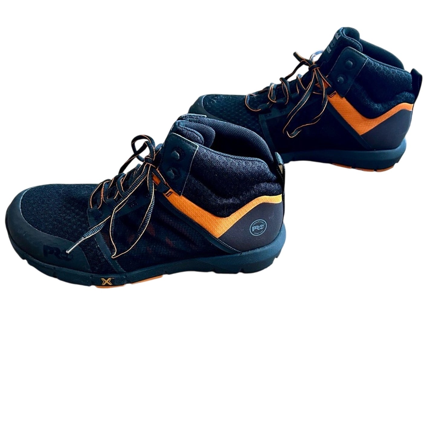 Timberland PRO Men’s Radius Composite Toe Work Sneaker Black Orange Size 12 XW