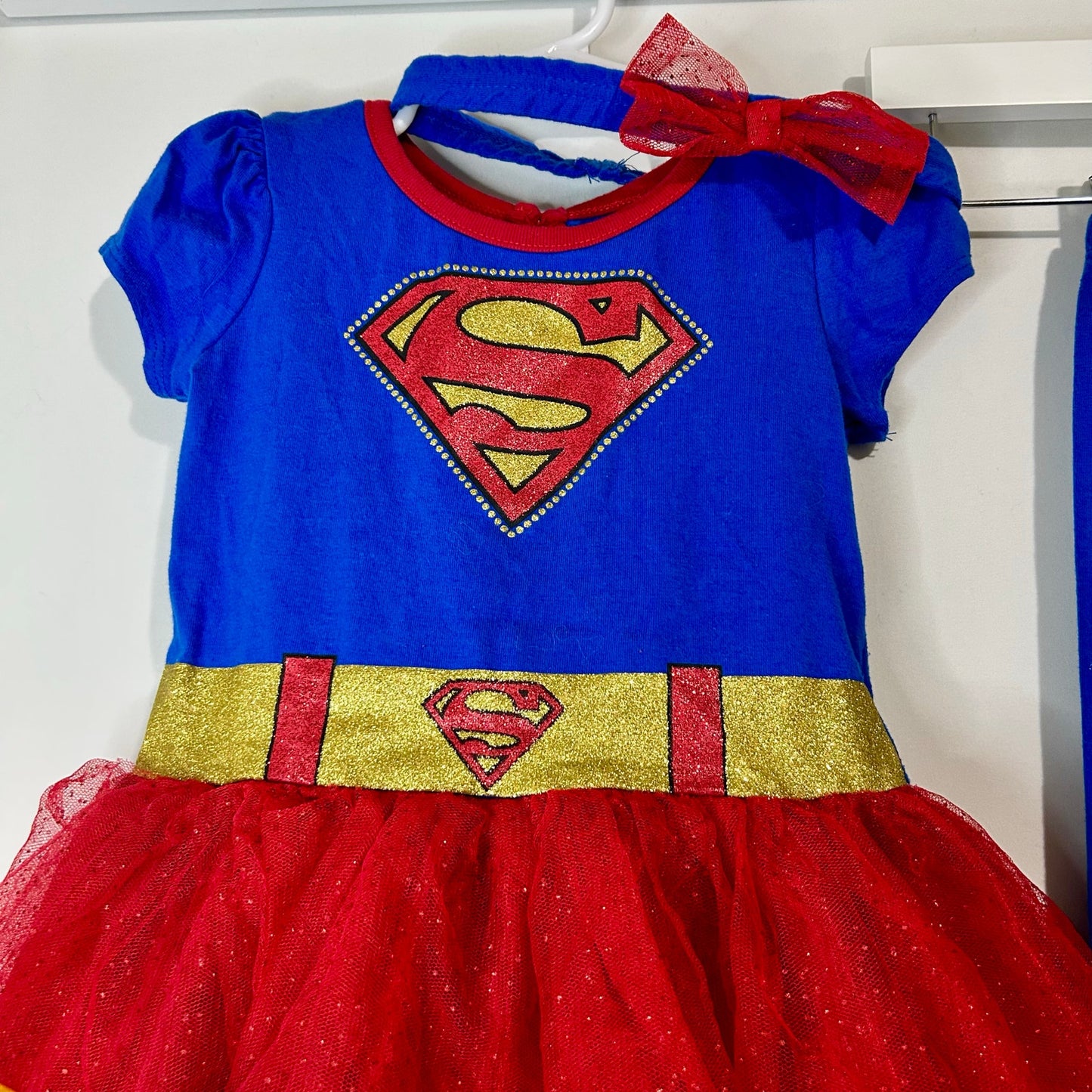 DC Comics Justice League Girls Supergirl Costume 4-Piece Outfit Set Size 3T FLAW