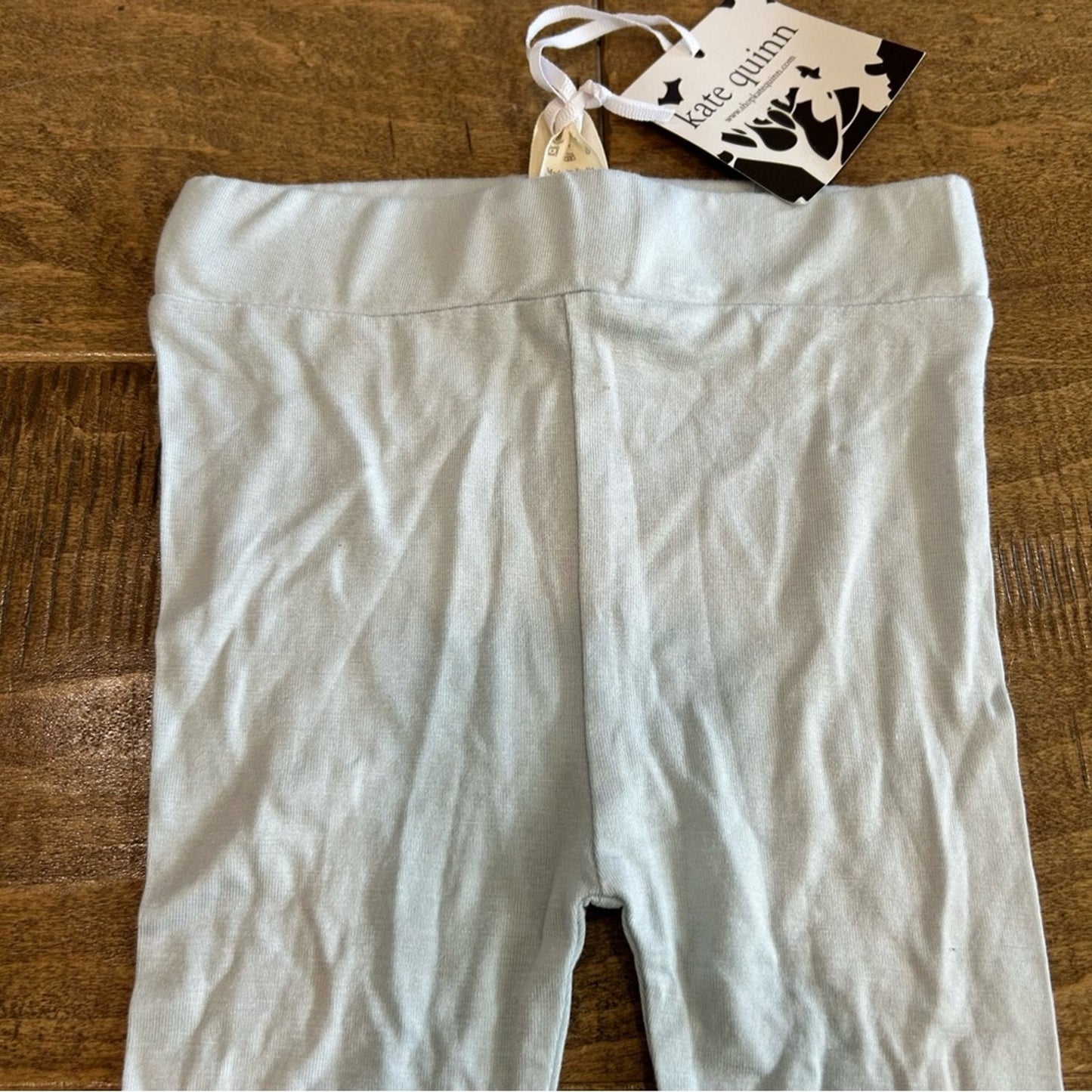 Kate Quinn Infant Girls Bamboo Collection Pants Light Blue Size 6-12 M NWT Cute