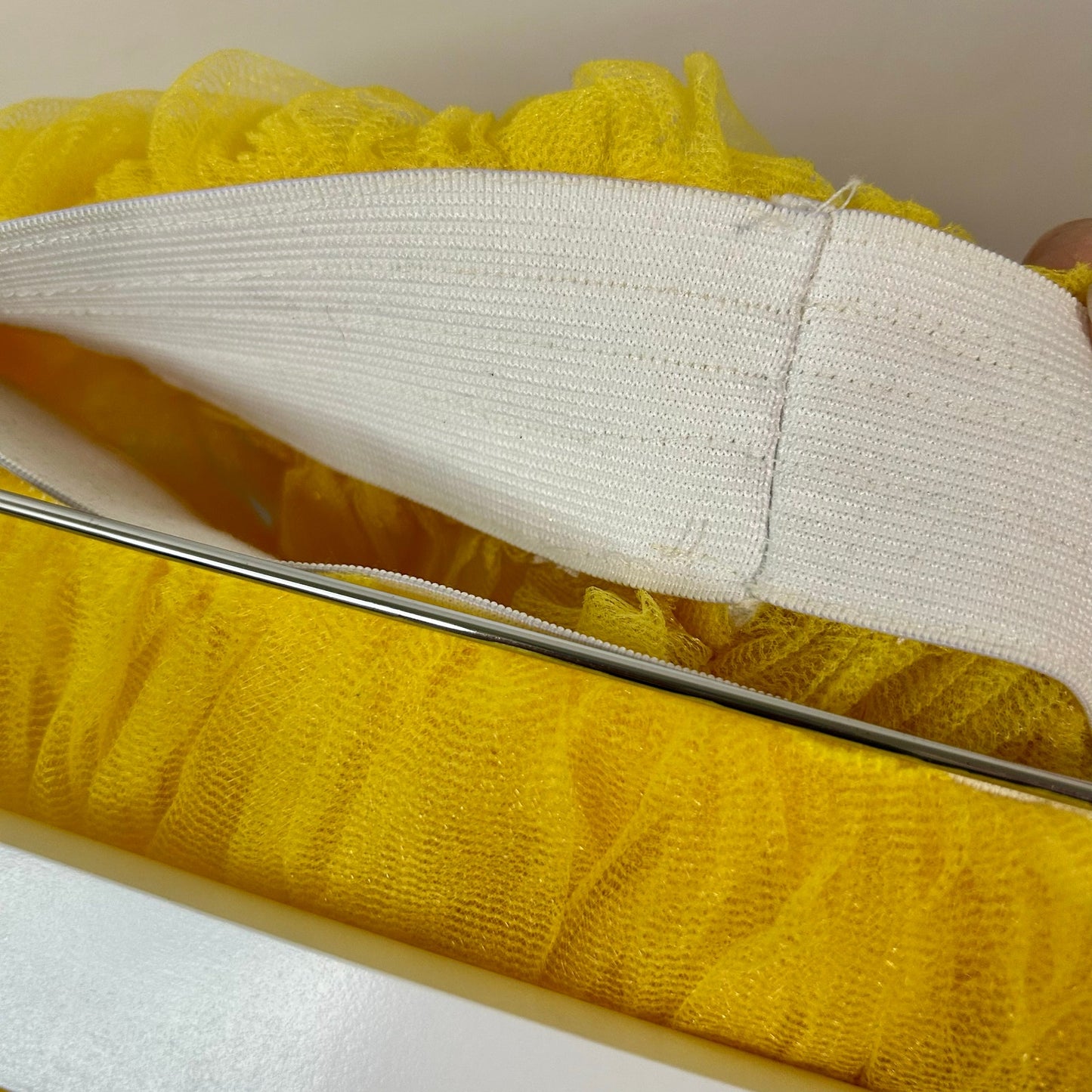 Adult Tutu Skirt Yellow Short Elastic Waist One Size EUC Costume Dance Outfit