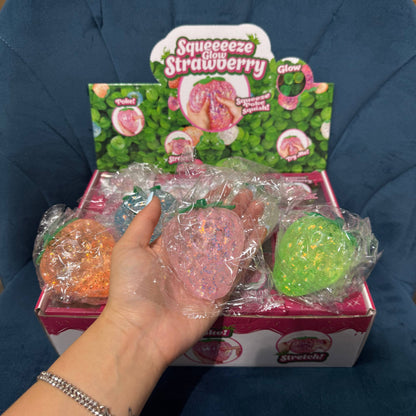 Glow in the Dark Strawberry Squishy