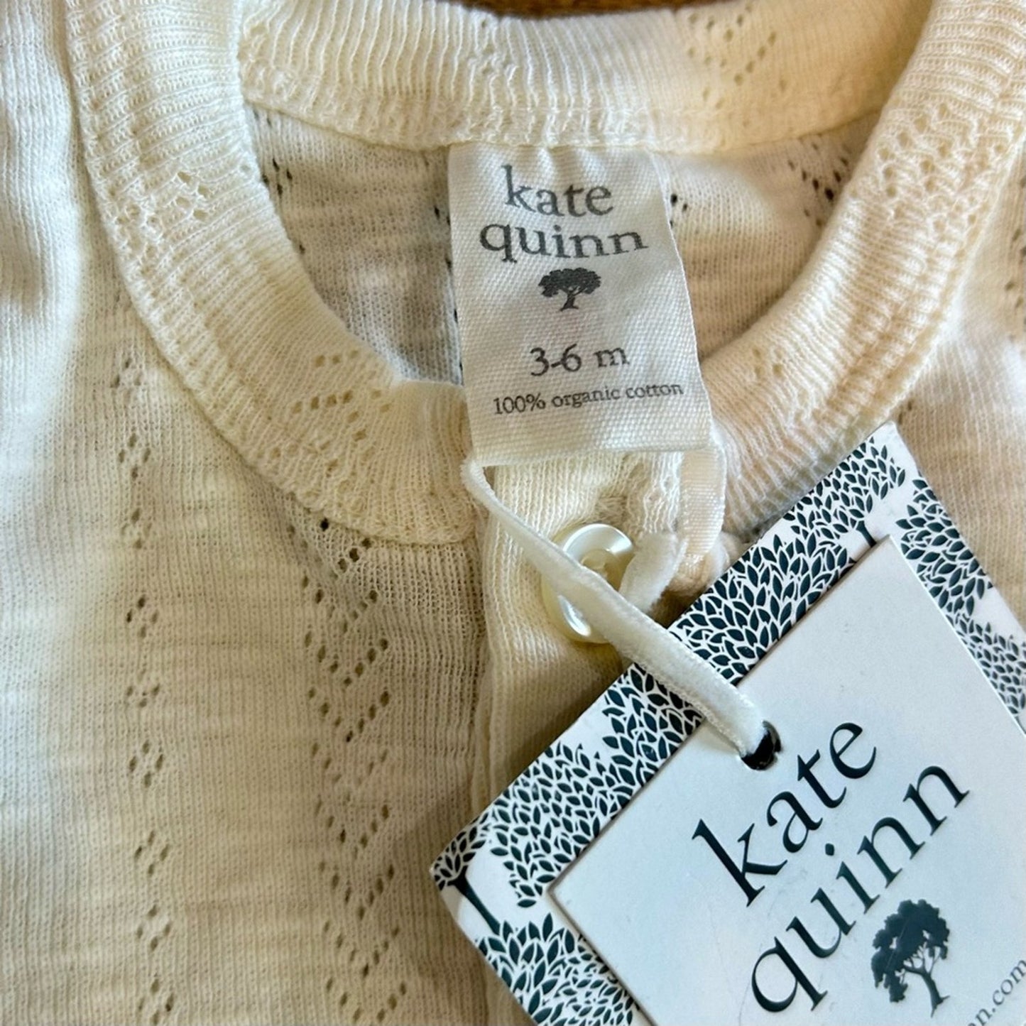Kate Quinn Gender Bodysuit and Onesie Set Cream Size 3-6 M NWT Organic Cotton