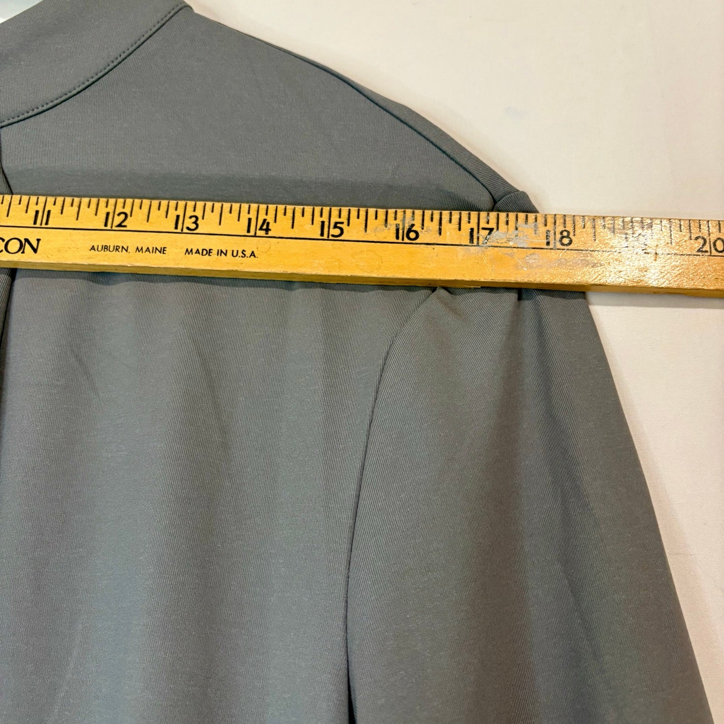 Halara Women’s Stand Collar Long Sleeve Work Blouse Ultimate Grey Medium NWT
