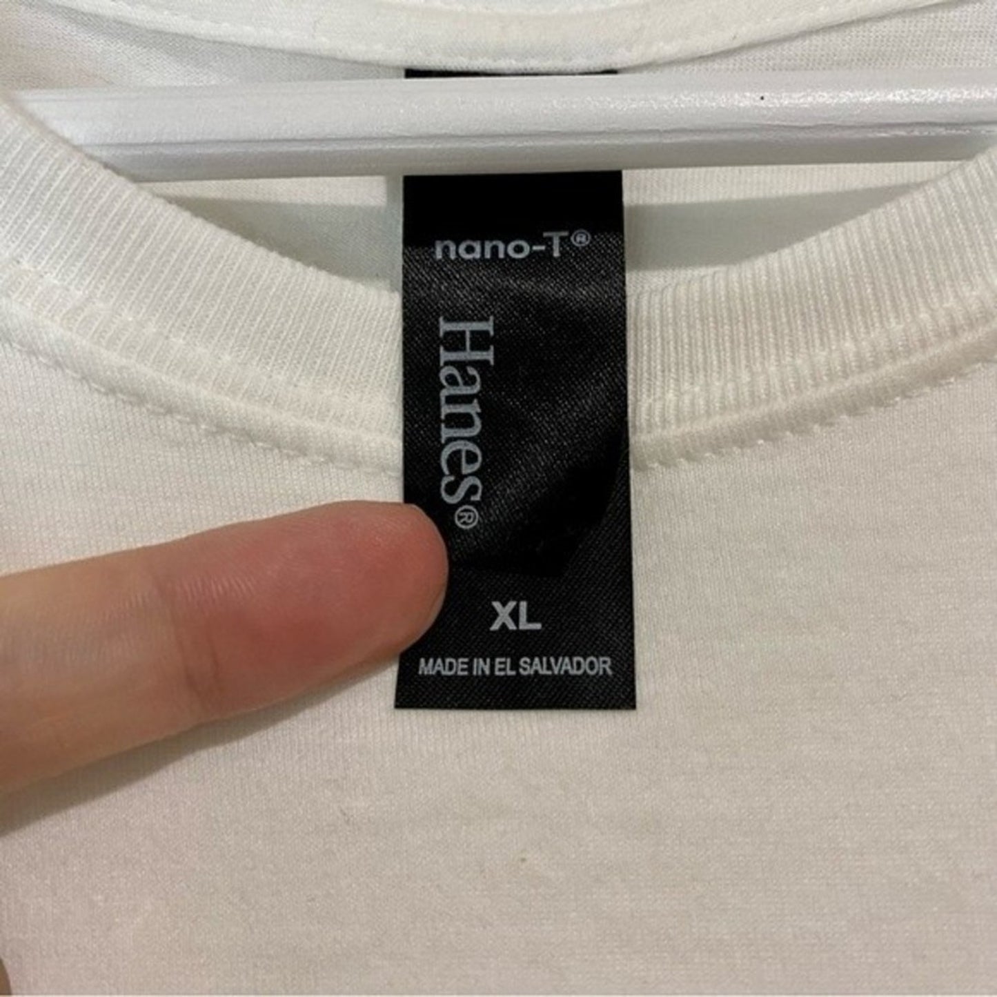 Hanes Nano-T Women’s Casual Crewneck Short Sleeve Tee Shirt White Size XL NWOT