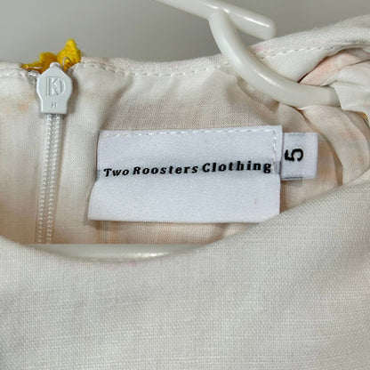 Two Roosters Clothing Girls Jasmine's Be Thankful Dress w/ Bloomers Yellow Size 5 EUC Embroidered Fall