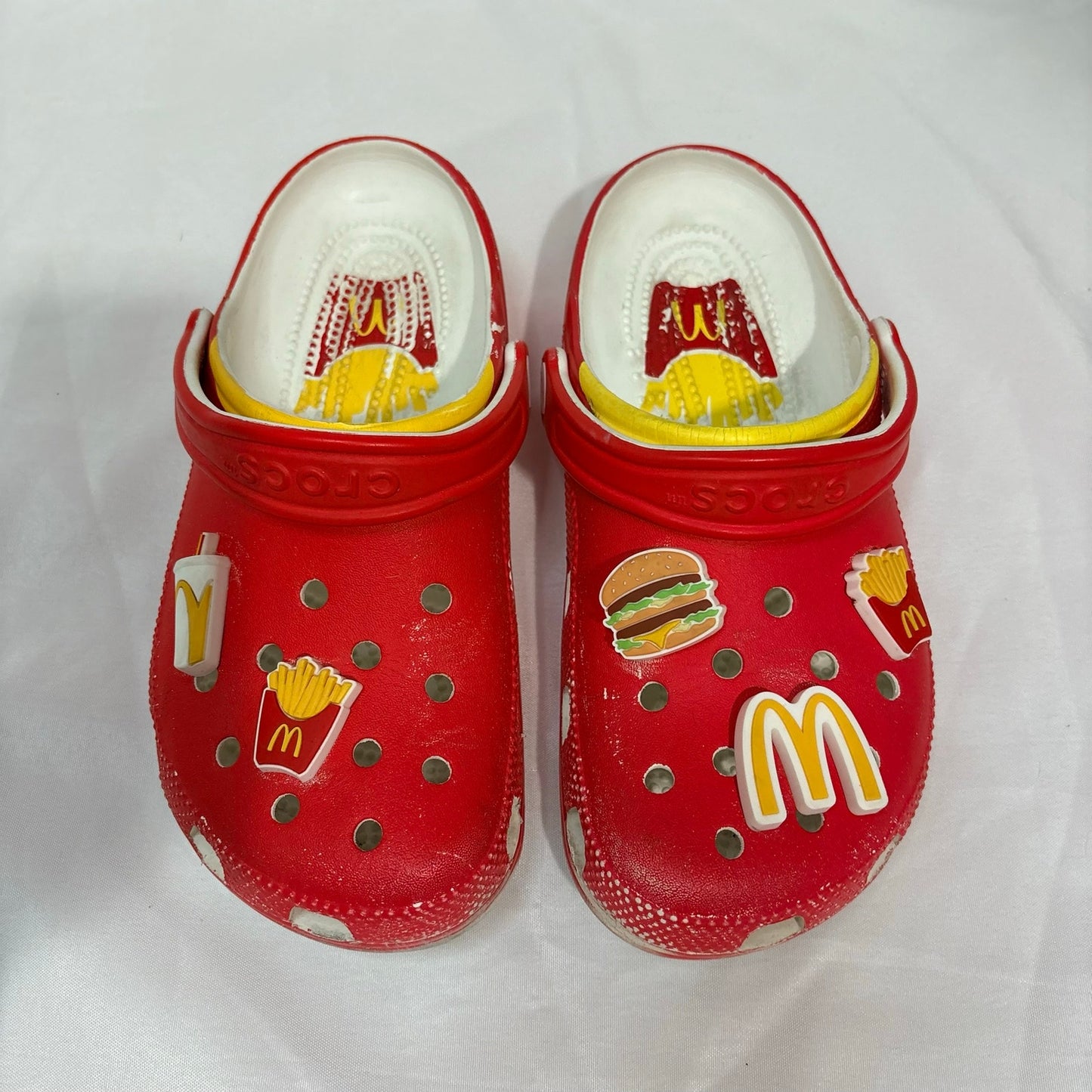 McDonald’s x Crocs Classic Clogs Jibbitz Charms Men’s 6 Women’s 8 Limited Edition