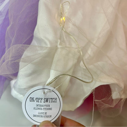 Pottery Barn Kids Light Up Fairy Tutu Costume with Tooth Fairy Wings Size 4-6