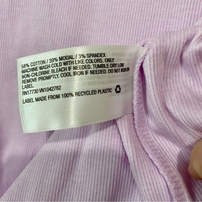 A New Day Women’s Basic Ribbed Tank Top Purple NWT Classic Staple Cute Girly