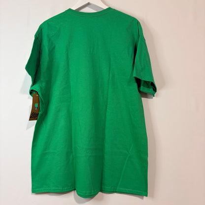 Kansas Jayhawks Men’s KU St Patrick’s Day Shamrock Graphic T-Shirt Green Size XL NWT