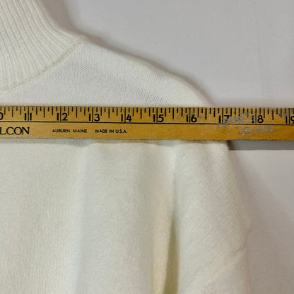 Cider Women’s Cropped Turtleneck Sweater White Size Small NWT Acrylic Nylon Viscose