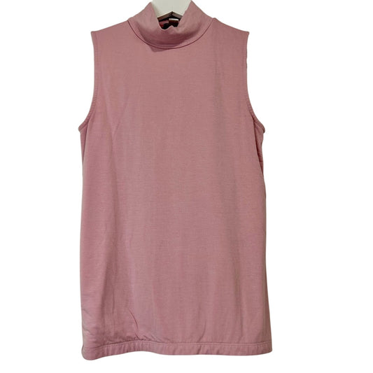 J. Crew Women’s Sleeveless Mockneck Tank Top Pink Size XS EUC Spring Girly Cute