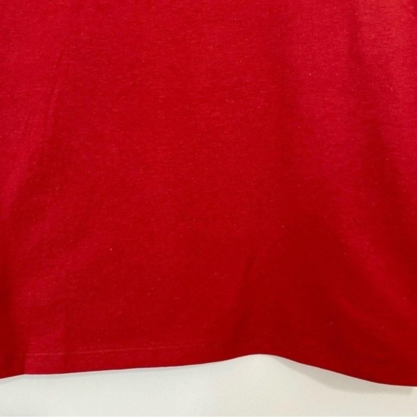 Hanes Nano Women’s 100% Cotton Casual Short Sleeve V Neck Tee Shirt Red XS NWOT