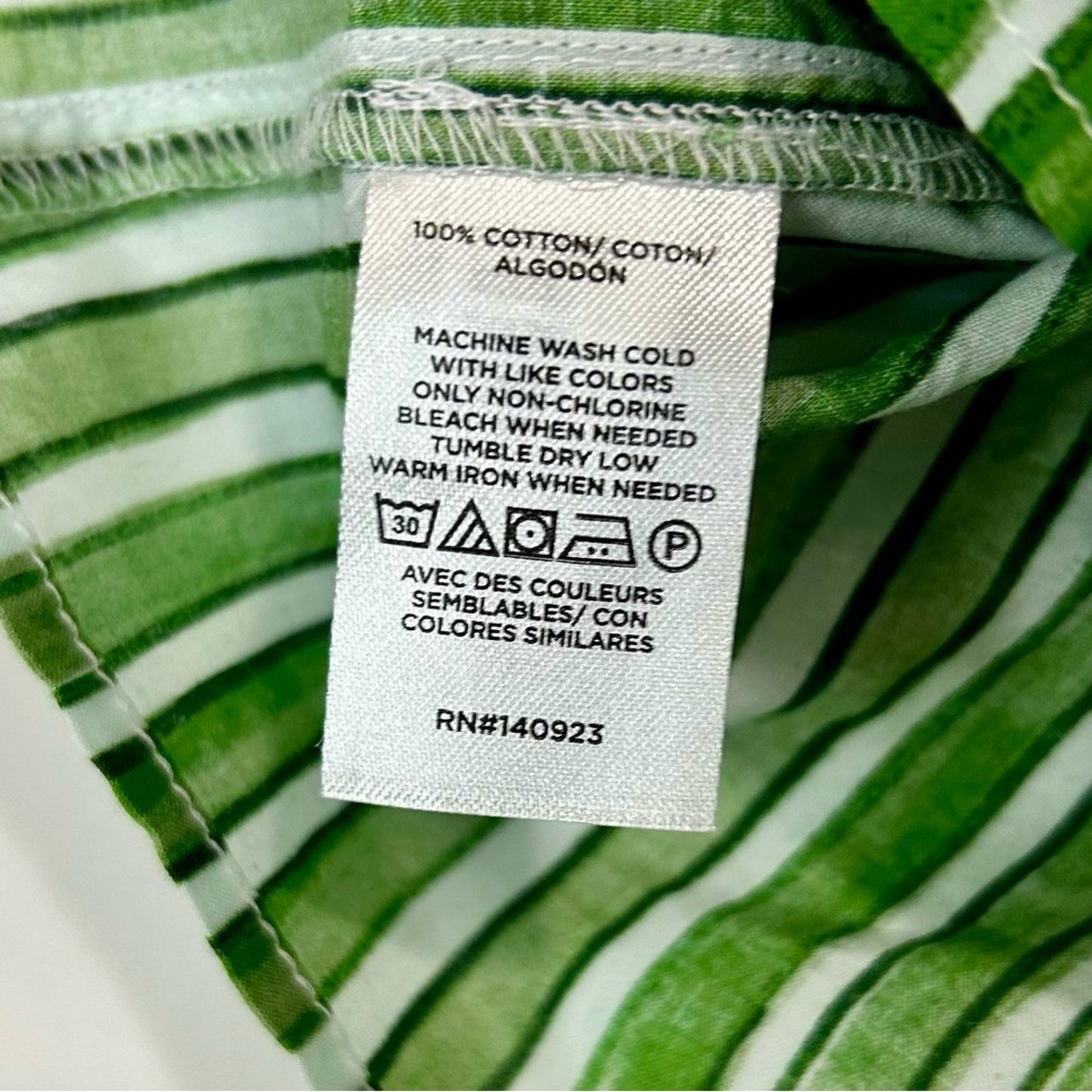 Loft Women’s Ruffle Sleeve Striped Blouse Green White Size XS NWT Workwear Girly