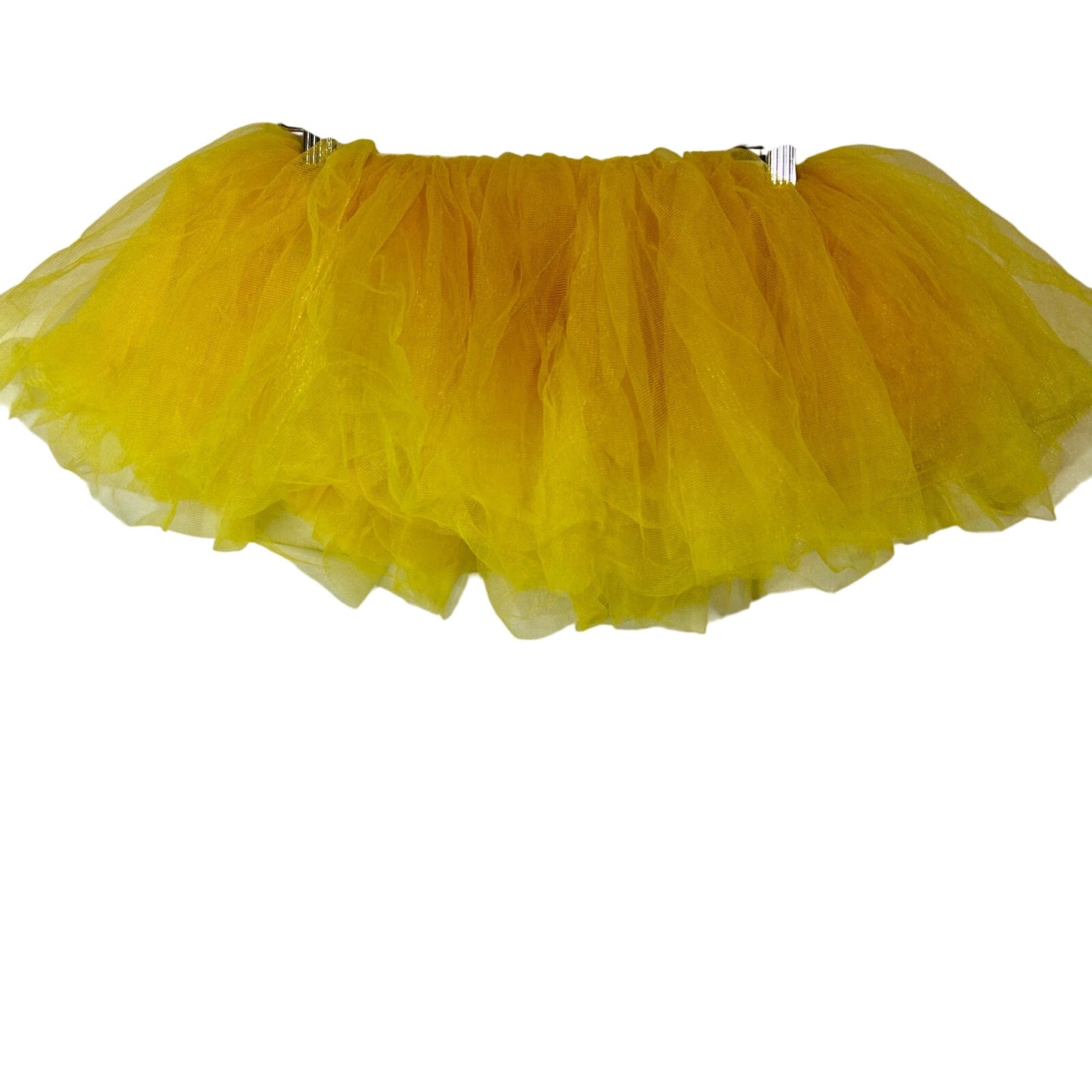 Adult Tutu Skirt Yellow Short Elastic Waist One Size EUC Costume Dance Outfit