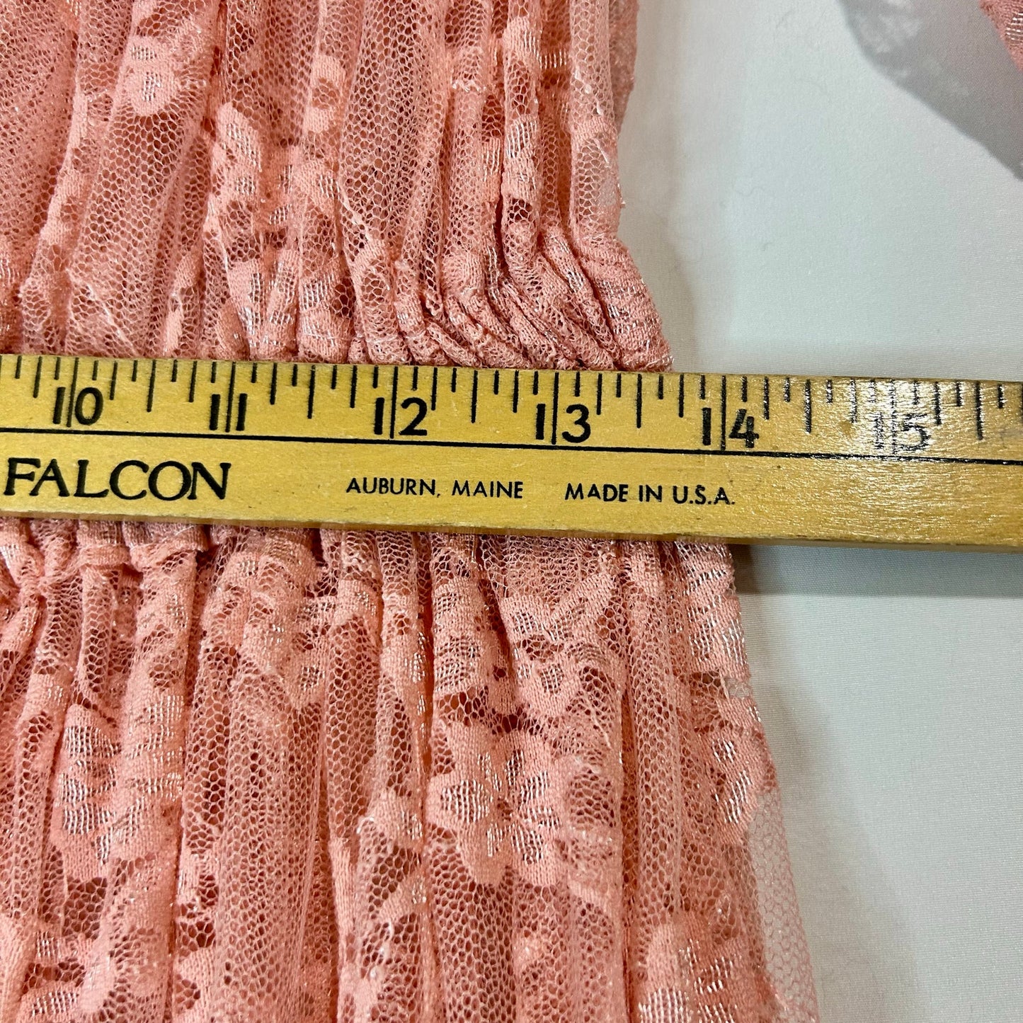 Women’s Maternity Off Shoulder Long Sleeve Maxi Dress Coral Pink EUC Open Belly Boho Photoshoot