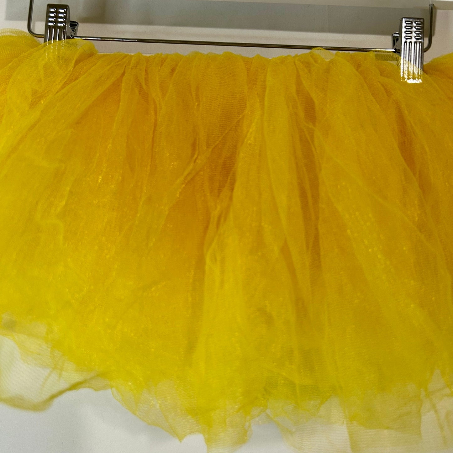 Adult Tutu Skirt Yellow Short Elastic Waist One Size EUC Costume Dance Outfit