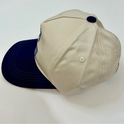 God’s Favorite Women’s Two Tone Canvas Cotton Baseball Hat Cap Tan Navy NEW Cute