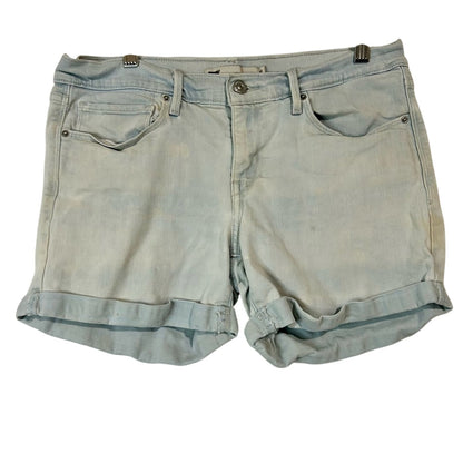 Levi’s Women’s Cuffed Light Wash Denim Jean Shorts Blue Size 30 FLAW