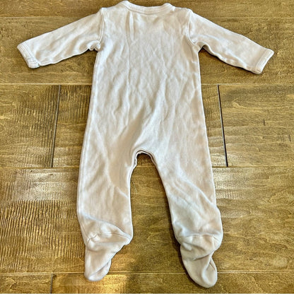 Kate Quinn Infant Girls Long Sleeve Button Shoulder Footie Sleeper Pink 3-6 M