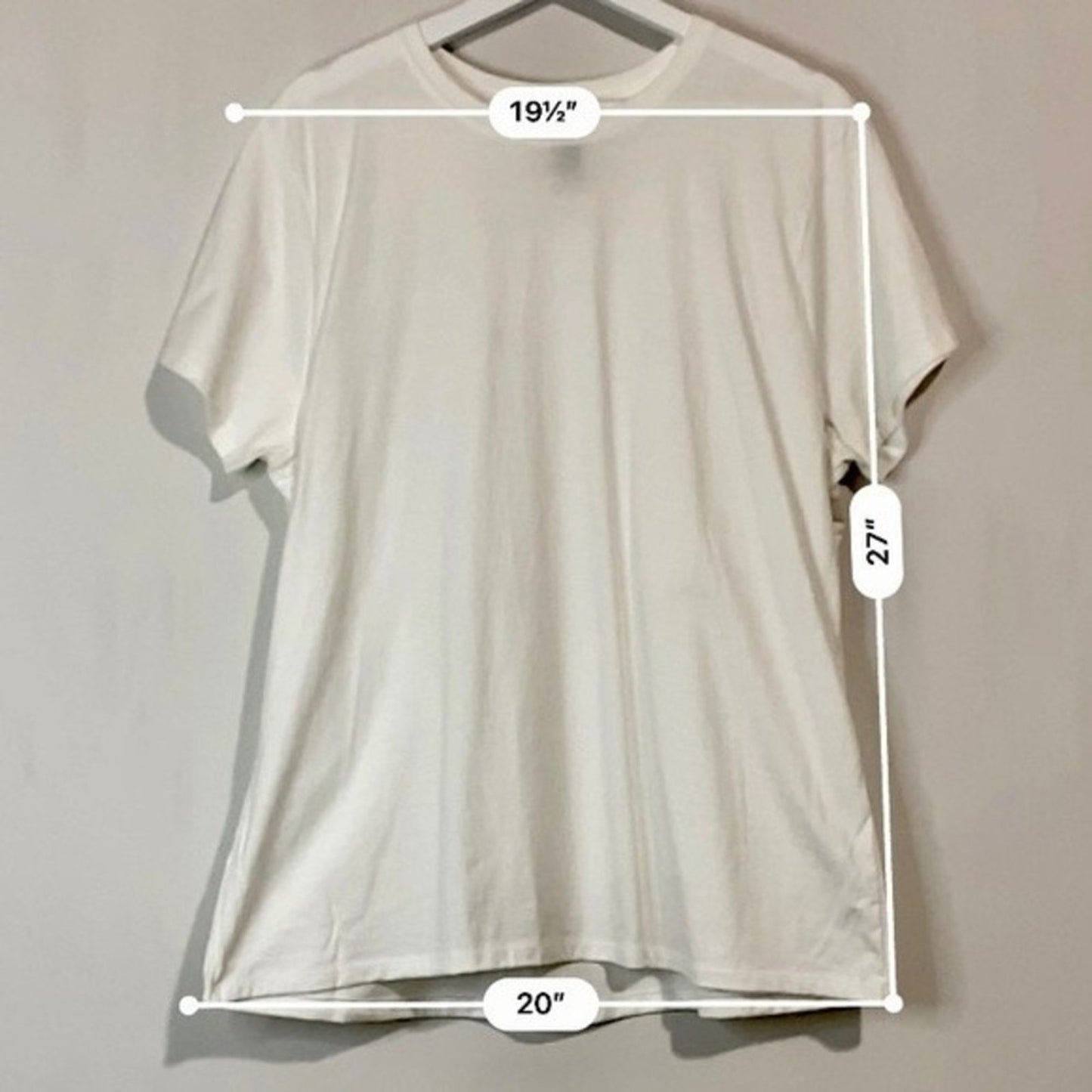 Hanes Nano-T Women’s Casual Crewneck Short Sleeve Tee Shirt White Size XL NWOT