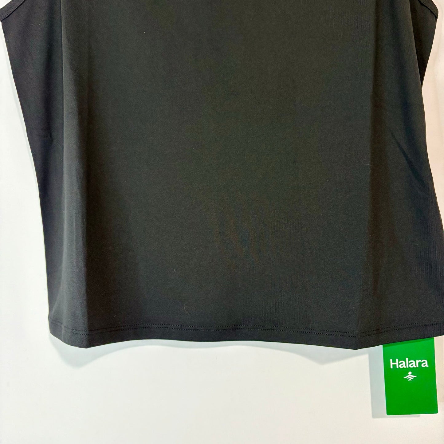 Halara Women’s Lace Trim Casual Tank Top Black Size Medium NWT Summer Basic Staple