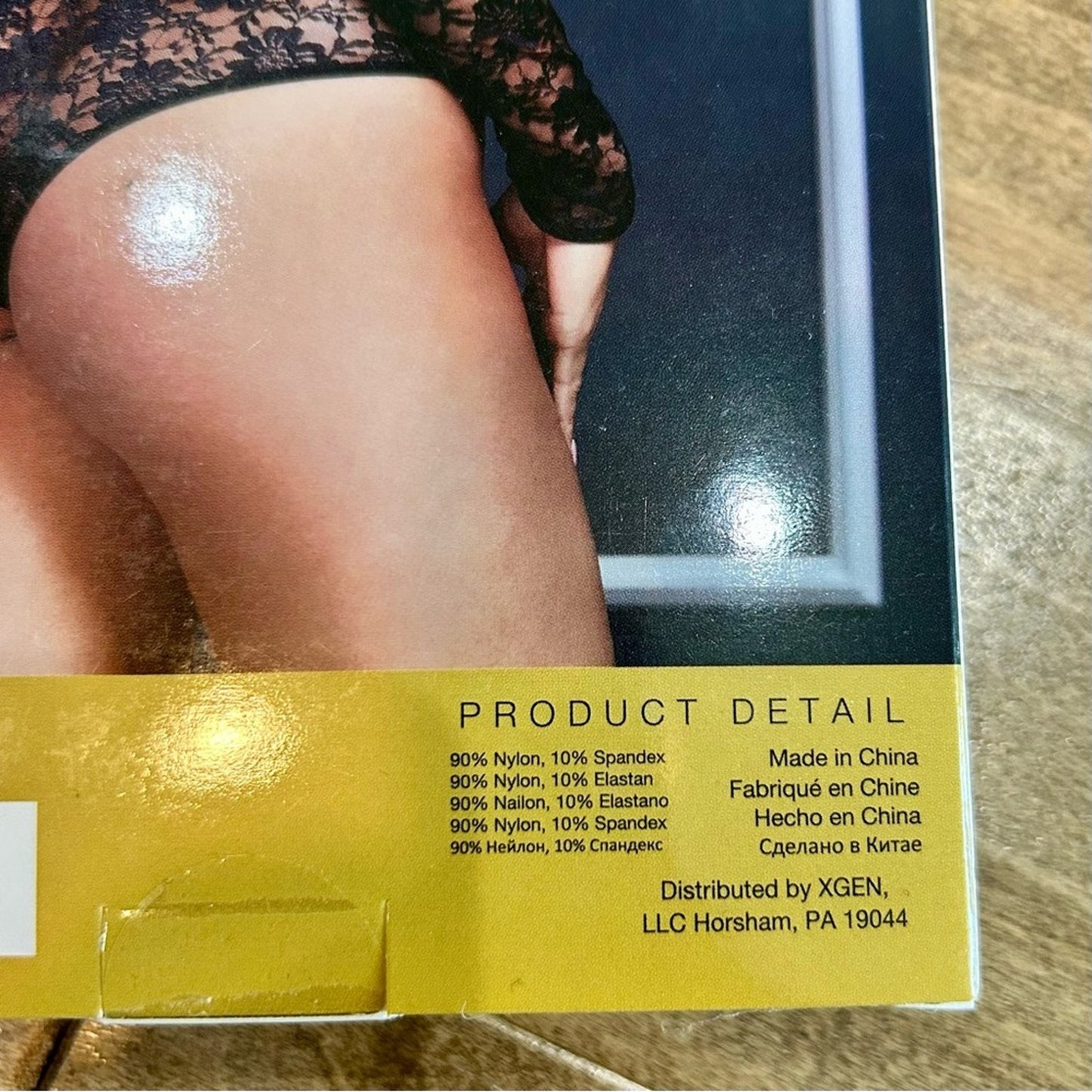 Baci White Label Women’s Long Sleeve Lace Bodysuit Lingerie Black New in Package