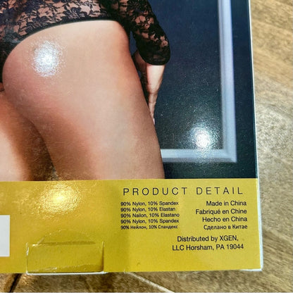 Baci White Label Women’s Long Sleeve Lace Bodysuit Lingerie Black New in Package