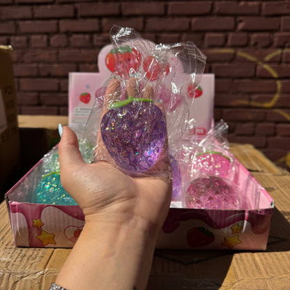 Sugar Squeeze Glitter Strawberry Toy