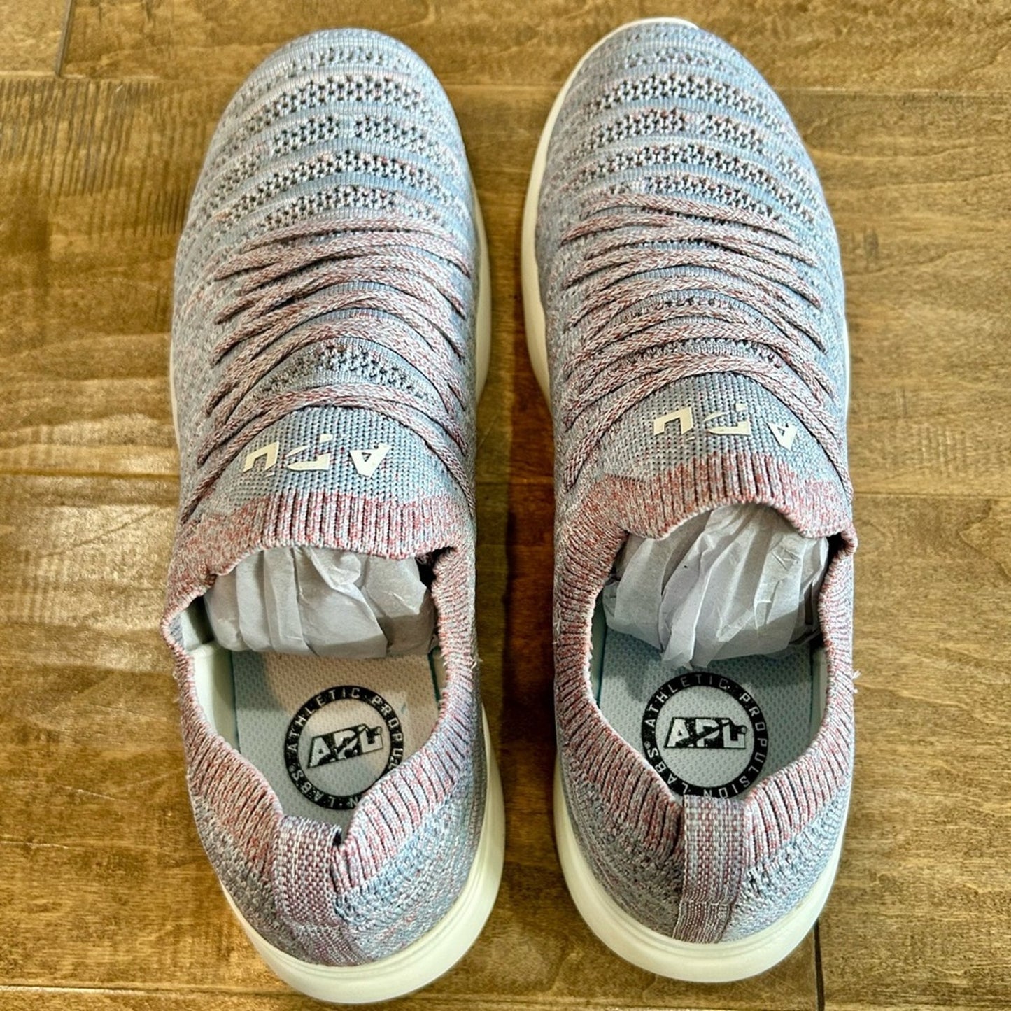 APL Women’s TechLoom Wave Shoes Grey Brown White Size 9 Brand New