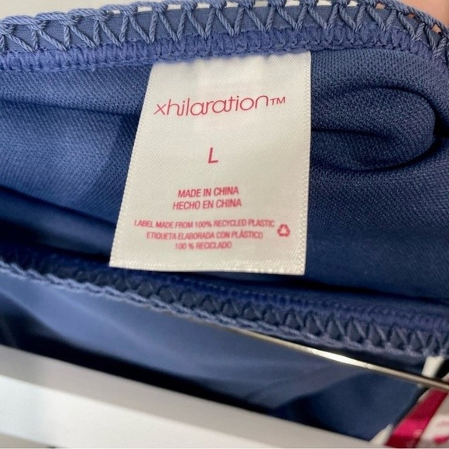 Xhilaration Women's Indigo Blue Cheeky Side Tie Bikini Bottom Size Large NWT
