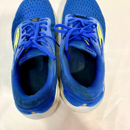 Brooks Men’s Adrenaline GTS 24 Running Shoes Cobalt Neo Yellow Peacoat Size 9 EUC