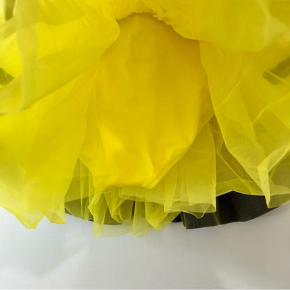 Weissman Girls Bumble Bee Polkadot Leotard Dance Costume Yellow Black XS EUC