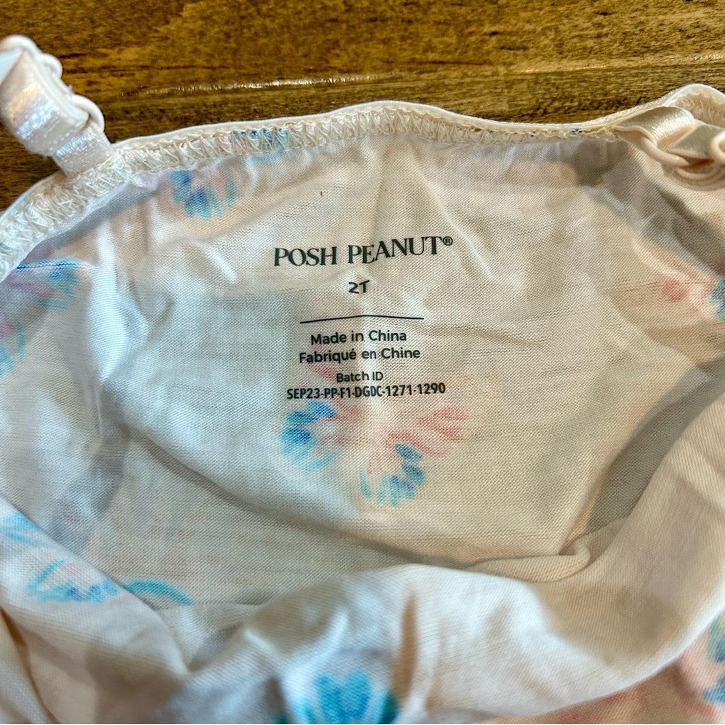 Posh Peanut Girls Tulle Cami Pandora Print Tank Tan Gold Size 2T NWT Butterfly