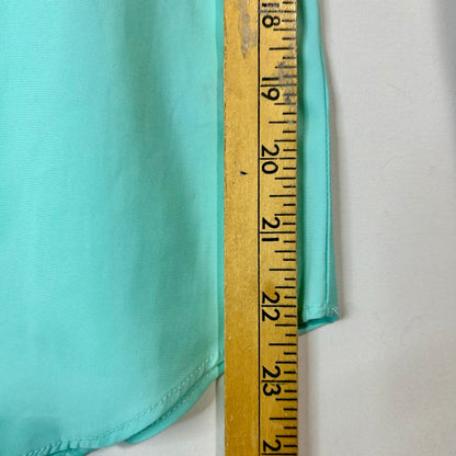 Express Women’s Cap Sleeve Blouse Teal Size XS EUC FLAW Professional Girly Cute