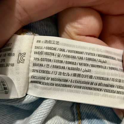 Abercrombie & Fitch Women’s Cropped Denim Jacket Light Blue Size Small NWT Zip Up