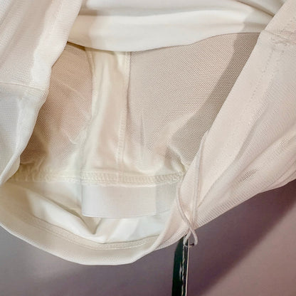 Halara Women’s Ruched Bandeau Tube Top White Size Small NWT Summer Feminine Girly