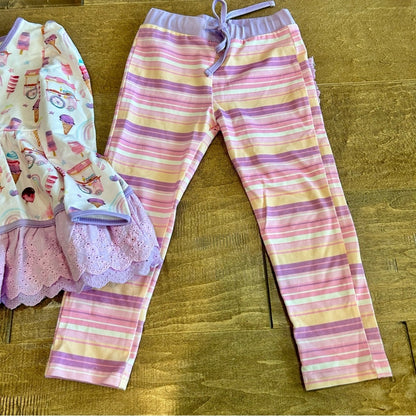 Liv + Stella Girls Long Sleeve Sweet Treats Playset Purple Pink NWOT Ice Cream