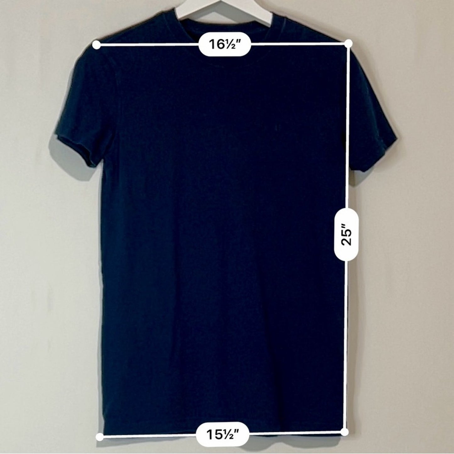 American Eagle Men's Slim Fit Short Sleeve T-Shirt Navy Blue Size XS EUC