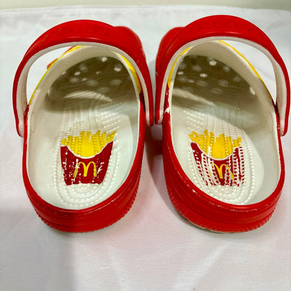 McDonald’s x Crocs Classic Clogs Jibbitz Charms Men’s 6 Women’s 8 Limited Edition