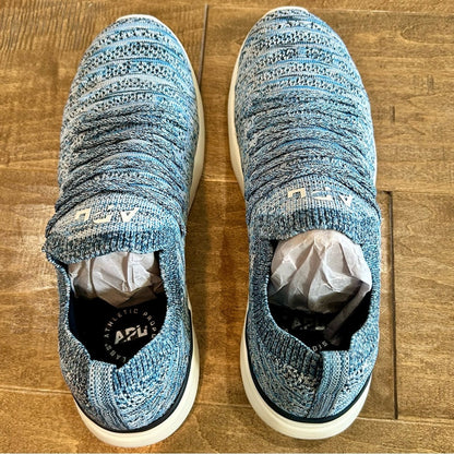 APL Women’s TechLoom Wave Shoes Blue White Size 10 Brand New